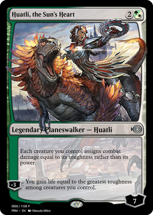 Huatli, the Sun's Heart (PRM-72241) - uncommon - Foil