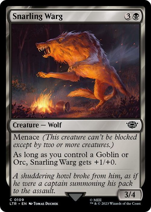 Snarling Warg (LTR-109) - common
