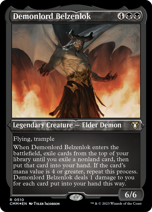 Demonlord Belzenlok (CMM-510) - rare - Etched Foil
