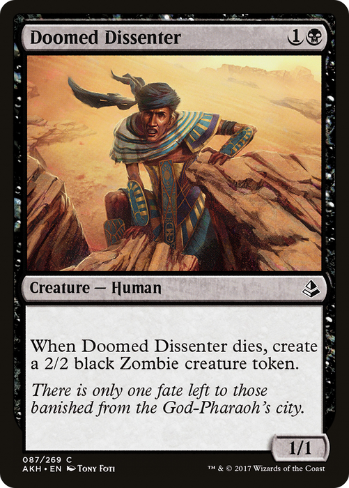 Doomed Dissenter (AKH-087) - common - Foil