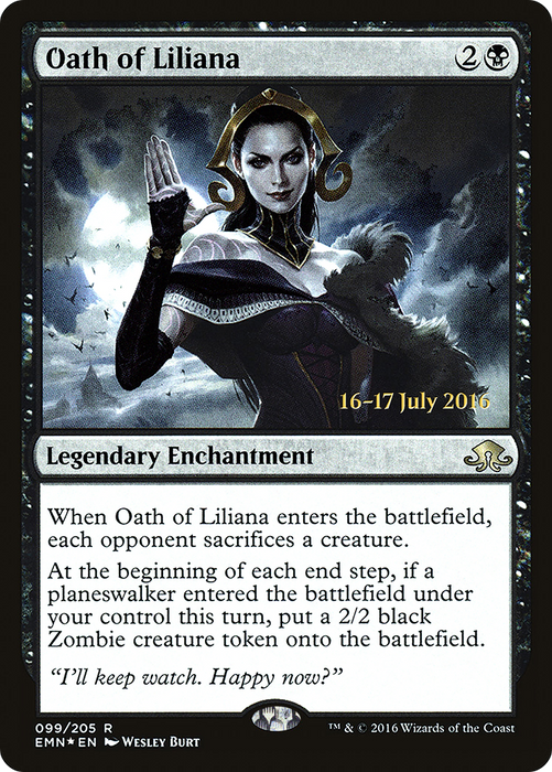 Oath of Liliana (PRE-99S) - rare - Foil