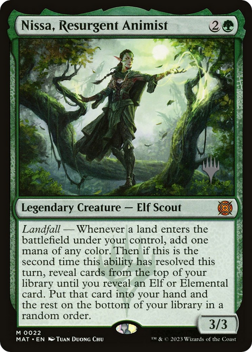 Nissa, Resurgent Animist (PPMKM-22P) - mythic - Foil