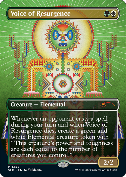 Voice of Resurgence (SLD-1258) - mythic (Borderless) - Foil