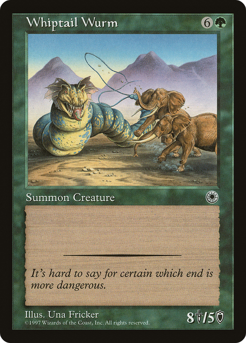 Whiptail Wurm (POR-192) - uncommon