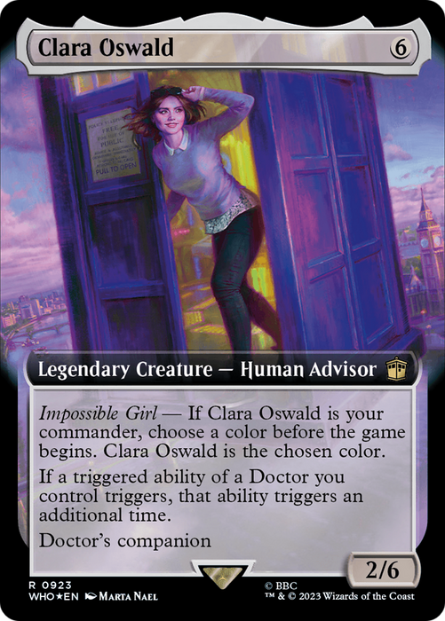 Clara Oswald (WHO-923) - rare: (Extended Art) - Foil