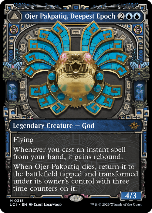 Ojer Pakpatiq, Deepest Epoch // Temple of Cyclical Time (LCI-315) - mythic: (Showcase) - Foil