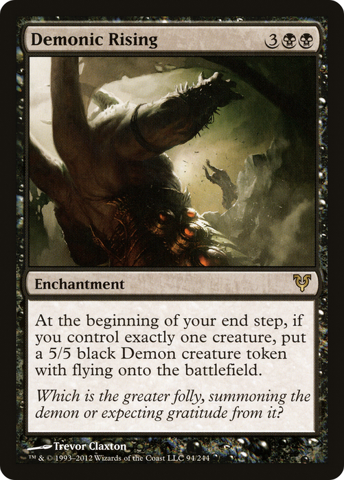 Demonic Rising (AVR-094) - rare - Foil