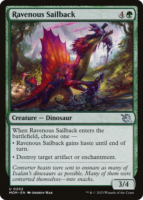 Ravenous Sailback (MOM-202) - uncommon - Foil