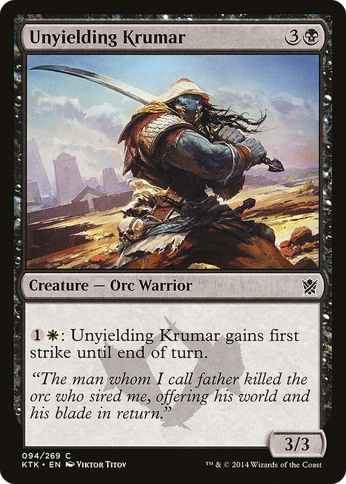 Unyielding Krumar (KTK-094) - common - Foil