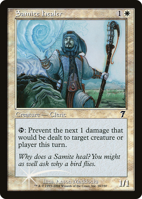 Samite Healer (7ED-38★) - common - Foil
