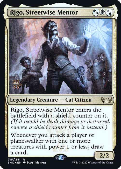 Rigo, Streetwise Mentor (PRE-215S) - rare - Foil