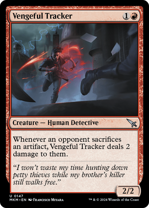 Vengeful Tracker (MKM-147) - uncommon - Foil