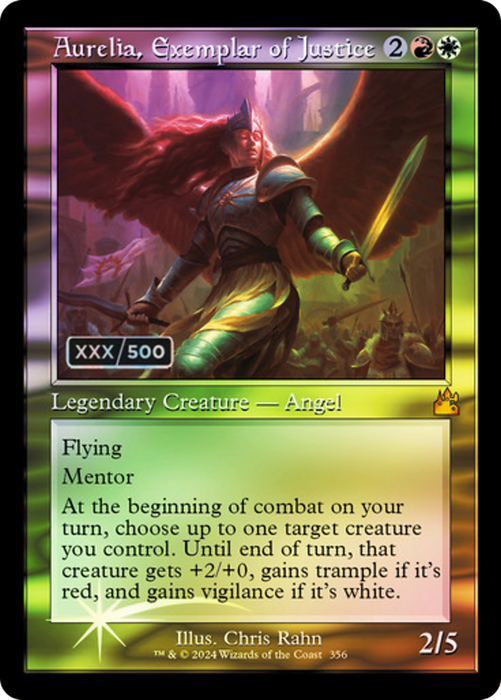 Aurelia, Exemplar of Justice (RVR-356Z) - mythic - Foil