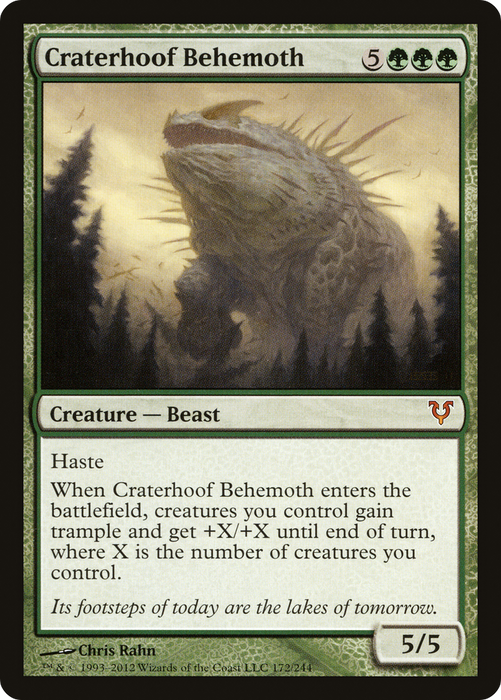 Craterhoof Behemoth (AVR-172) - mythic