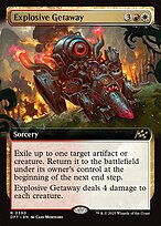 Explosive Getaway (DFT-390) - rare: (Extended Art) - Foil