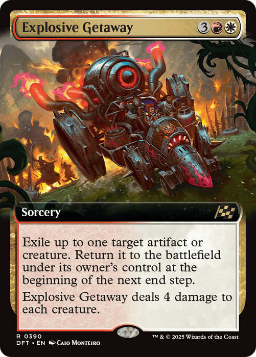 Explosive Getaway (DFT-390) - rare: (Extended Art)