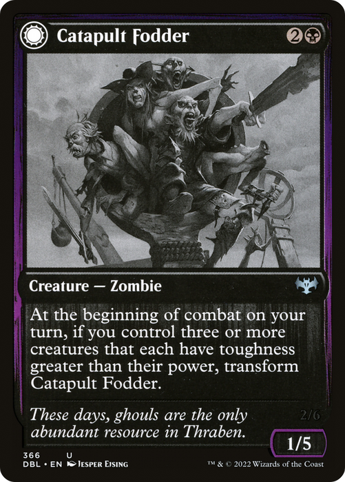 Catapult Fodder // Catapult Captain (DBL-366) - uncommon: (Double Faced Transform) - Foil