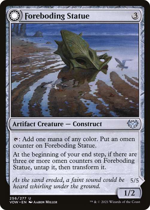 Foreboding Statue // Forsaken Thresher (VOW-256) - uncommon: (Double Faced Transform) - Foil