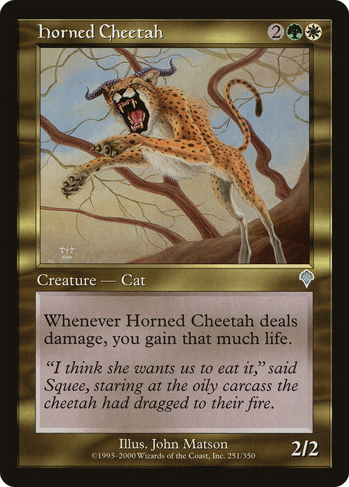 Horned Cheetah (INV-251) - uncommon - Foil