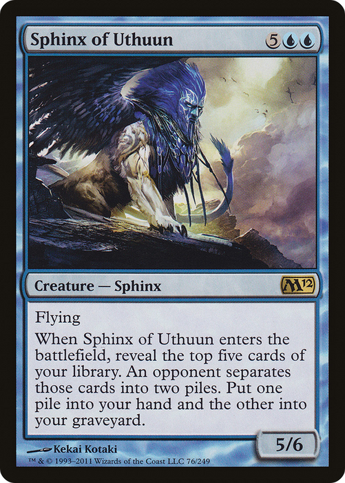 Sphinx of Uthuun (M12-076) - rare - Foil