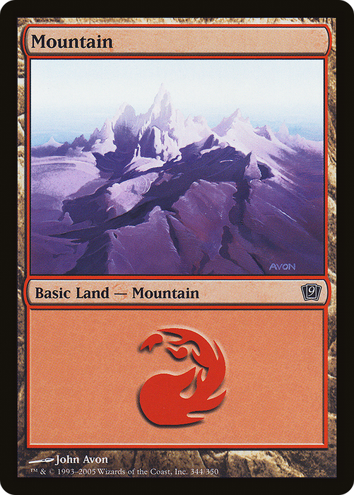 Mountain (9ED-344★) - common - Foil