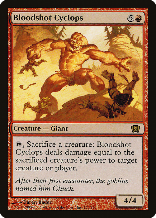 Bloodshot Cyclops (8ED-179★) - rare - Foil