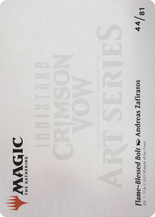 Flame-Blessed Bolt // Flame-Blessed Bolt (AVOW-044) - common (Borderless)