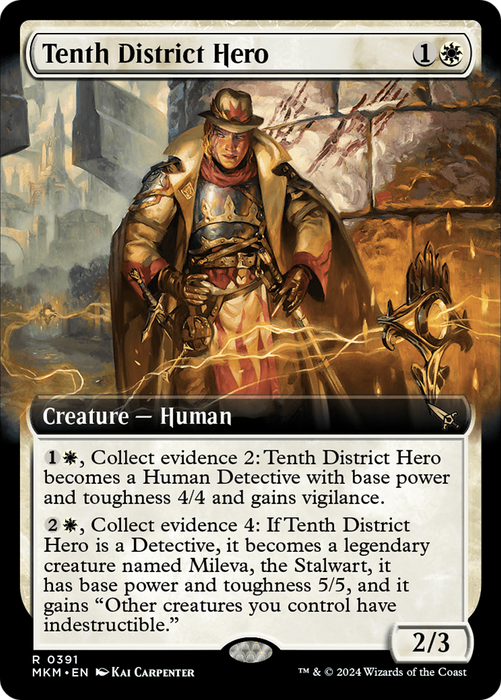 Tenth District Hero (MKM-391) - rare: (Extended Art)
