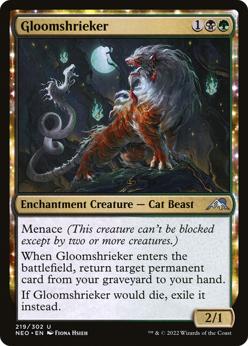 Gloomshrieker (NEO-219) - uncommon: (enchantment) - Foil