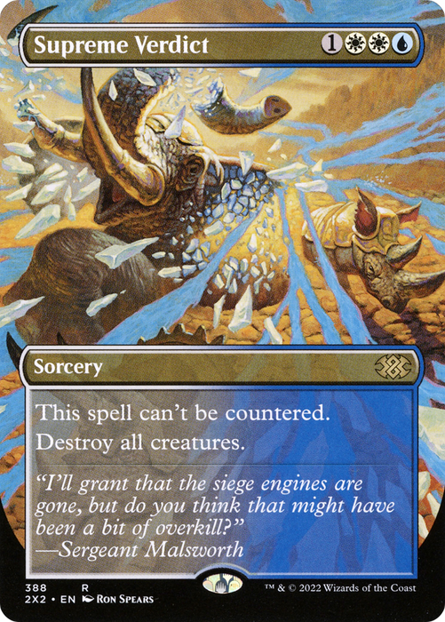 Supreme Verdict (2X2-388) - rare (Borderless) - Foil
