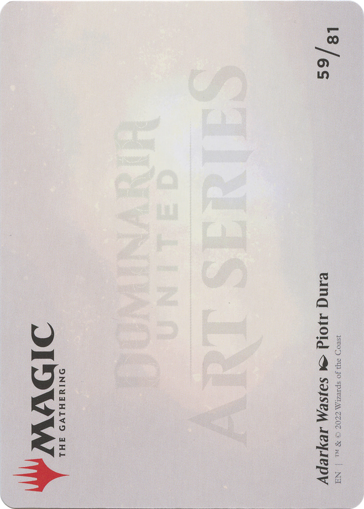 Adarkar Wastes // Adarkar Wastes (ADMU-059) - common (Borderless) - Foil