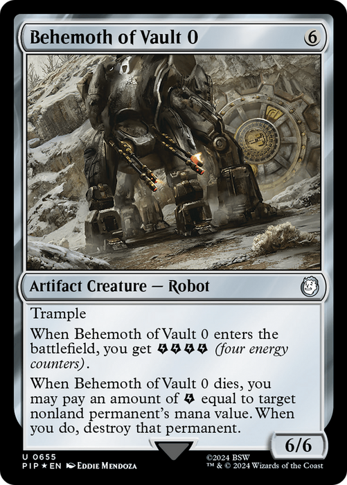 Behemoth of Vault 0 (PIP-655) - uncommon - Foil