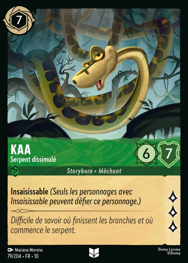 Kaa - Serpent dissimulé (79/204) - LDLP - Inhabituelle