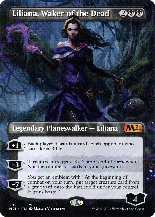 Liliana, Waker of the Dead (M21-282) - mythic (Borderless) - Foil