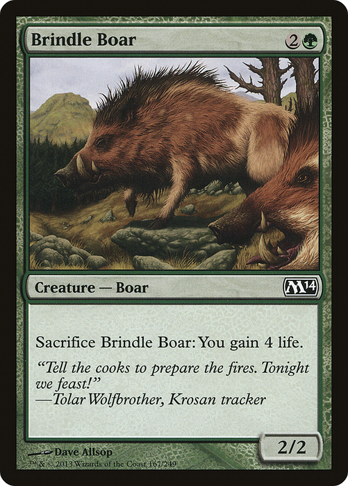 Brindle Boar (M14-167) - common - Foil