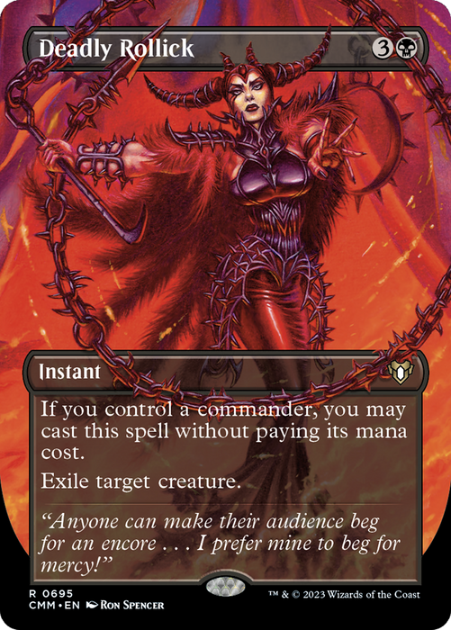 Deadly Rollick (CMM-695) - rare (Borderless) - Foil