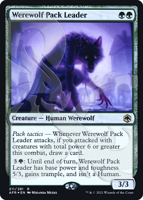 Werewolf Pack Leader (AFR&-211A) - rare - Foil