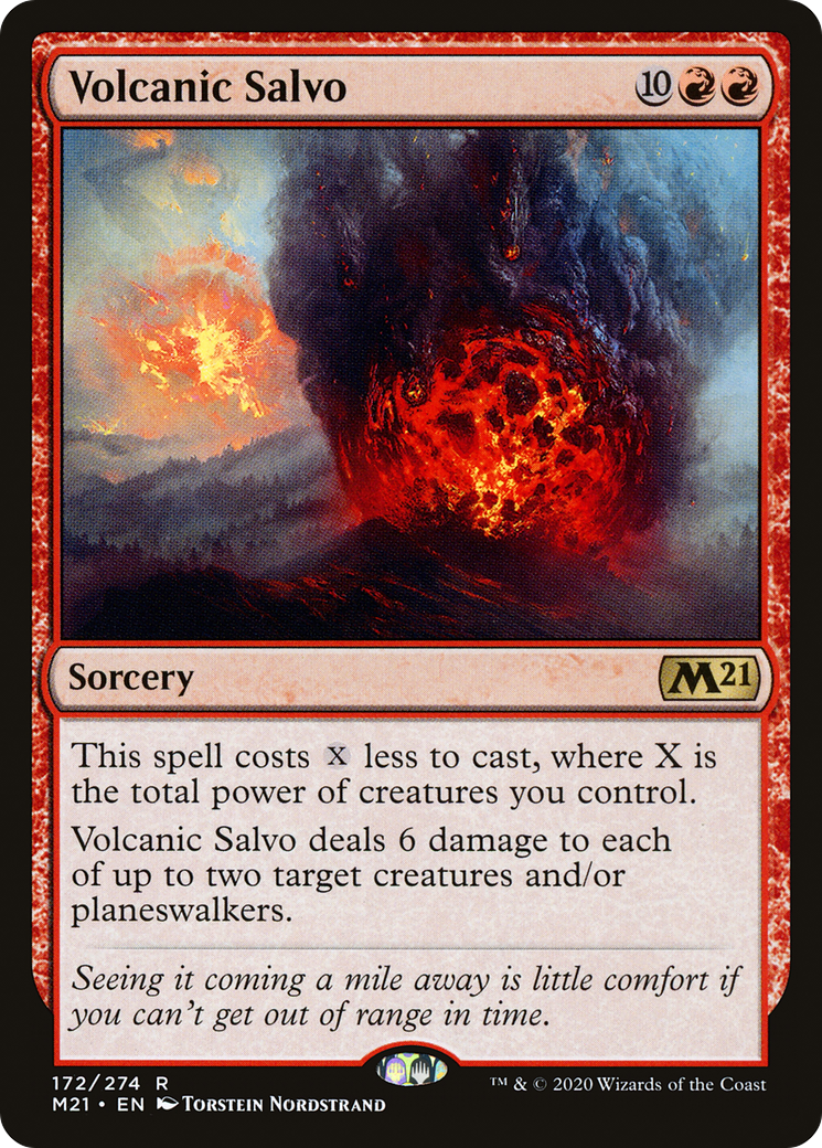 Volcanic Salvo (M21-172) - rare - Foil