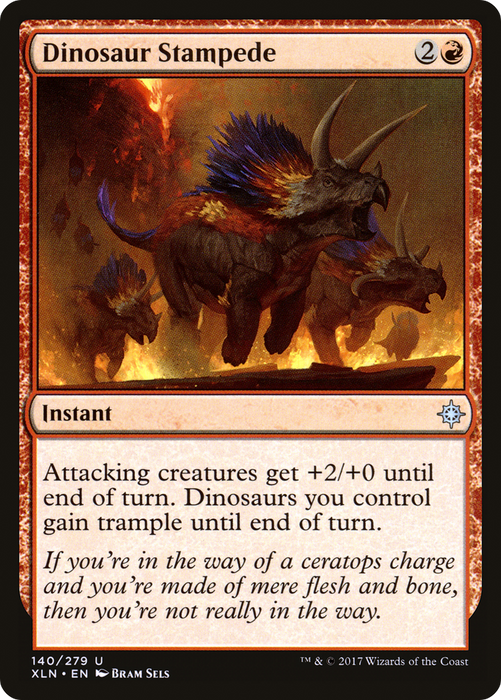 Dinosaur Stampede (XLN-140) - uncommon - Foil