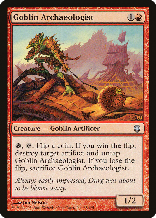 Goblin Archaeologist (DST-063) - uncommon - Foil