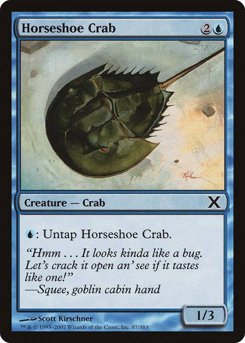 Horseshoe Crab (10E-087) - common - Foil