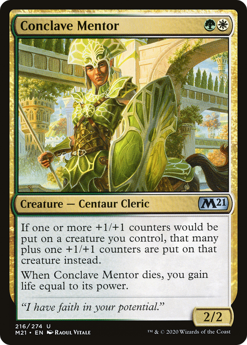 Conclave Mentor (M21-216) - uncommon - Foil