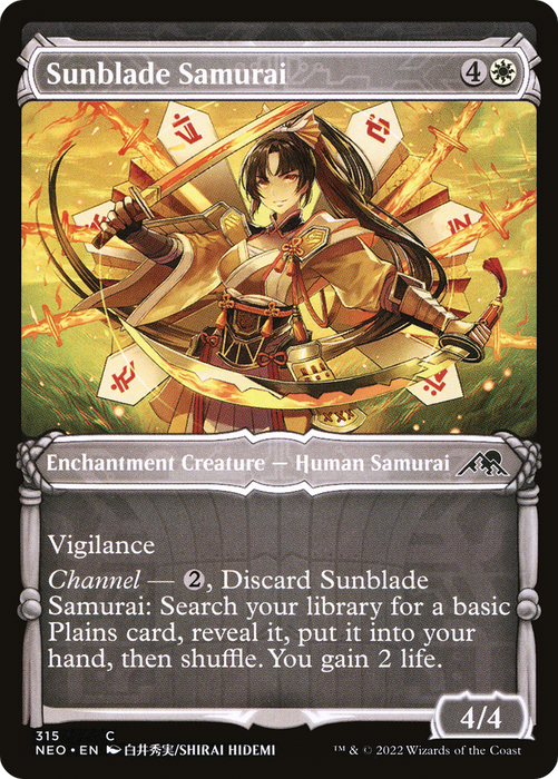 Sunblade Samurai (NEO-315) - common: (Showcase) - Foil