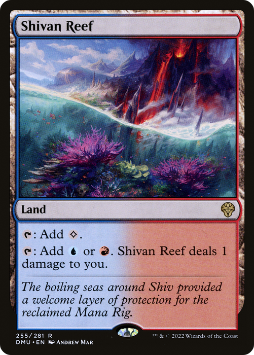 Shivan Reef (DMU-255) - rare - Foil