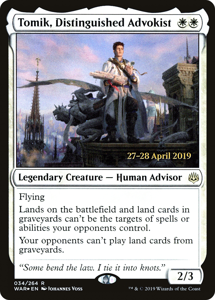 Tomik, Distinguished Advokist (PRE-34S) - rare - Foil