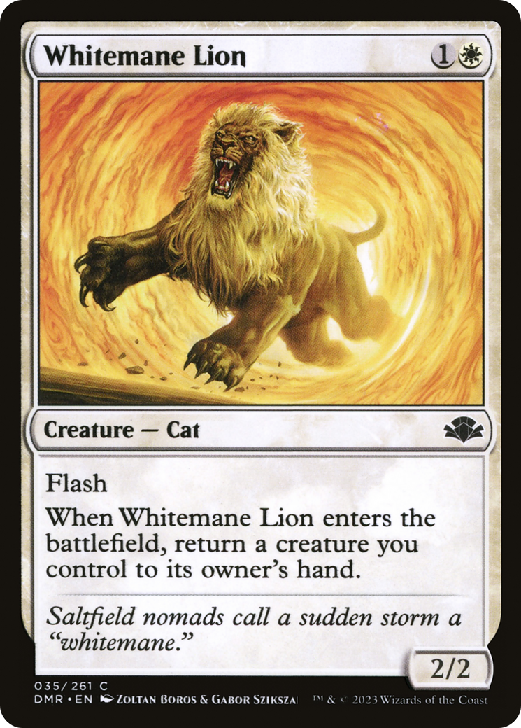 Whitemane Lion (DMR-035) - common