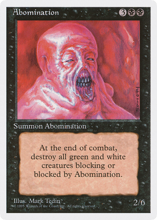 Abomination (4ED-117) - uncommon