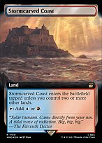 Stormcarved Coast (WHO-1109) - rare: (Extended Art) - Foil