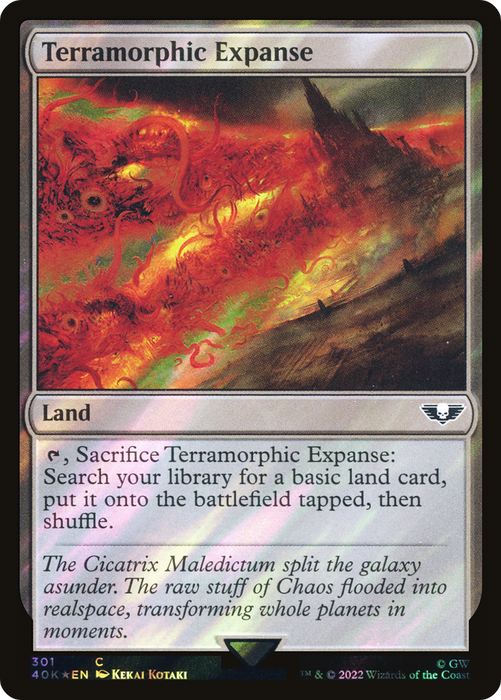 Terramorphic Expanse (40K-301★) - common - Foil