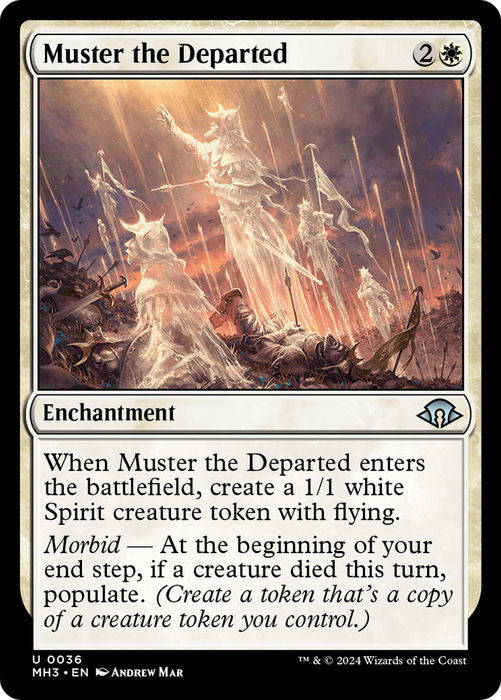 Muster the Departed (MH3-036) - uncommon
